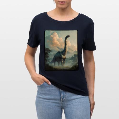 Brachiosaurus Prehistoric Scene Design - Stanley/Stella Serena Women’s Relaxed Organic T-Shirt