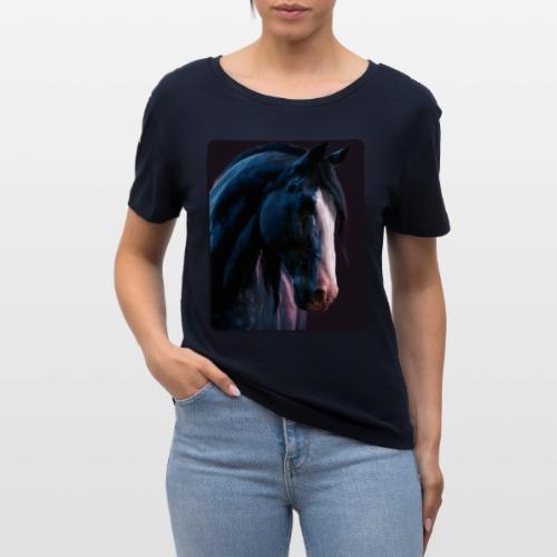 Noble Horse Cinematic Portrait Design - Stanley/Stella Serena Women’s Relaxed Organic T-Shirt