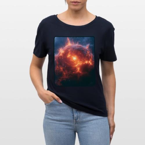 Exploding Supernova Space Art - Stanley/Stella Serena Women’s Relaxed Organic T-Shirt