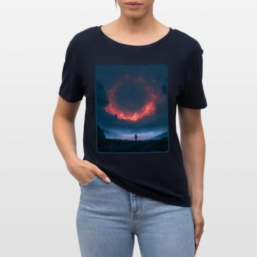 Supernova Reflection Space Scene - Stanley/Stella Serena Women’s Relaxed Organic T-Shirt