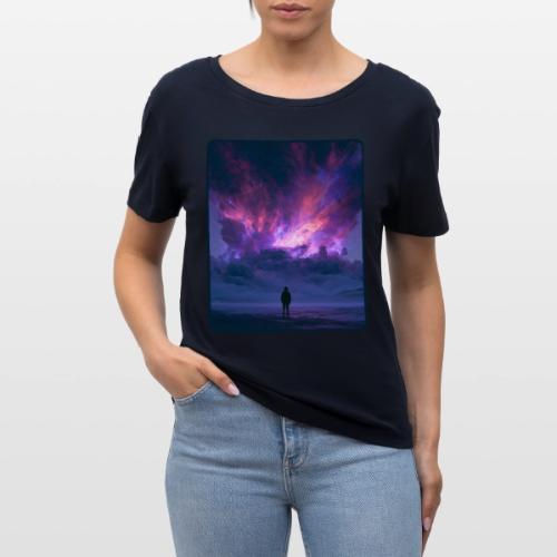 Cosmic Supernova Night Design - Stanley/Stella Serena Women’s Relaxed Organic T-Shirt