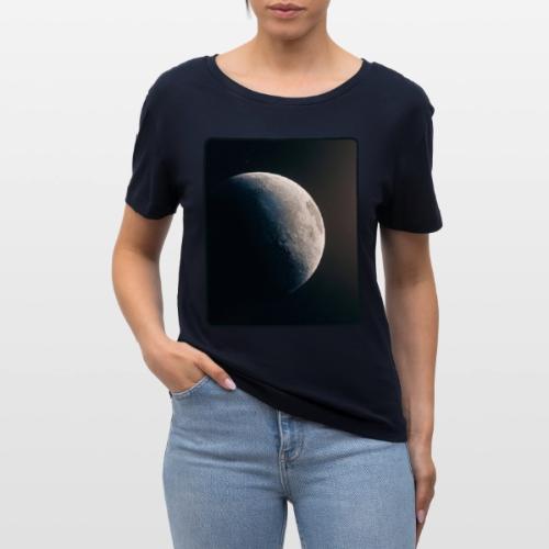 Crescent Moon Celestial Artwork - Stanley/Stella Serena Women’s Relaxed Organic T-Shirt