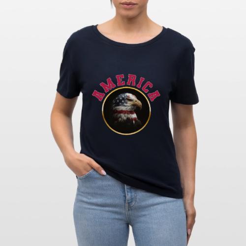 America Soars - Stanley/Stella Serena Women’s Relaxed Organic T-Shirt