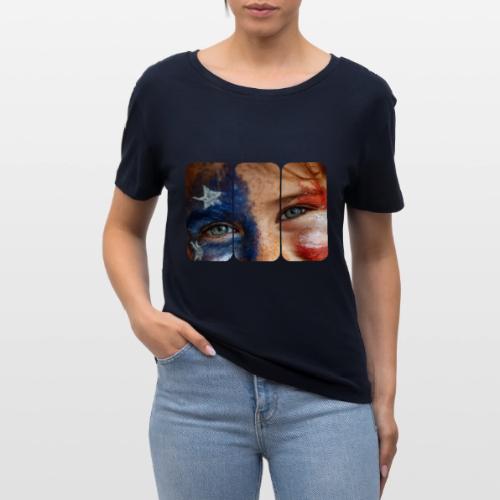 USA: Patriot Gaze - Stanley/Stella Serena Women’s Relaxed Organic T-Shirt