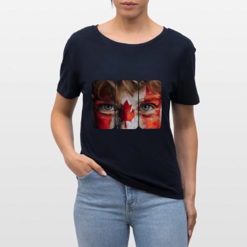 Canada: Maple Leaf Gaze - Stanley/Stella Serena Women’s Relaxed Organic T-Shirt