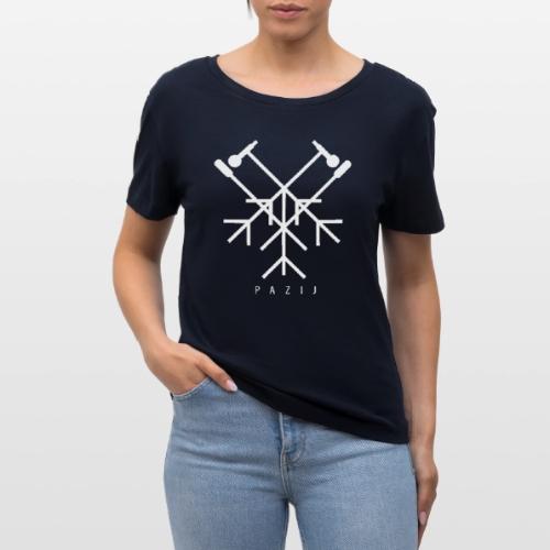 Pazij White Logo - Stanley/Stella Serena Women’s Relaxed Organic T-Shirt