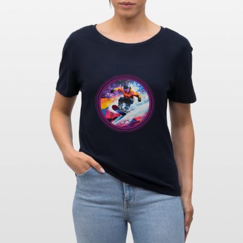 Snowboarding Spirit - Stanley/Stella Serena Women’s Relaxed Organic T-Shirt