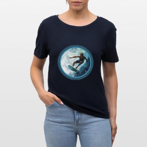 Surfing Freedom - Stanley/Stella Serena Women’s Relaxed Organic T-Shirt