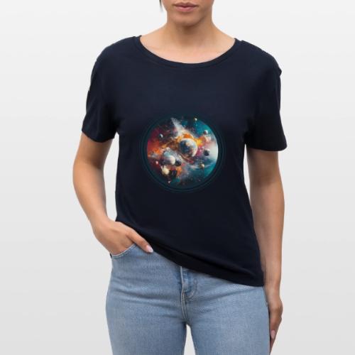 Planets in Acrylic Dreams - Stanley/Stella Serena Women’s Relaxed Organic T-Shirt