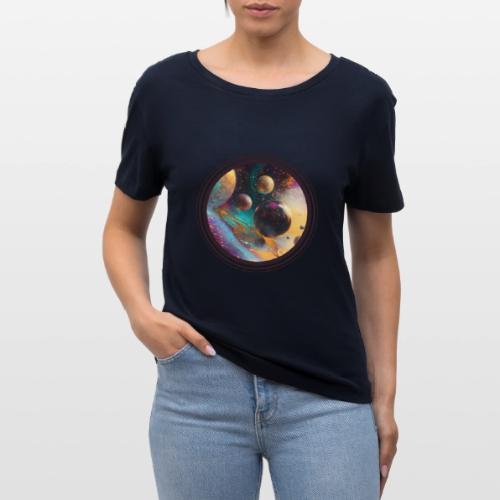 Planets in the Abstract - Stanley/Stella Serena Women’s Relaxed Organic T-Shirt