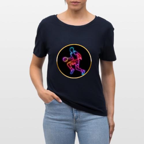 Basketball: Neon Dribble Pulse - Stanley/Stella Serena Women’s Relaxed Organic T-Shirt