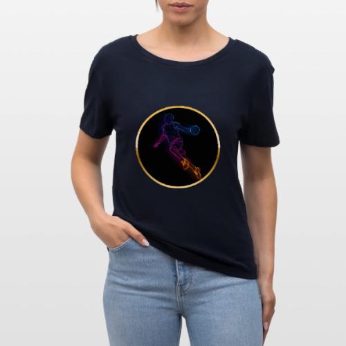 Basketball: Neon Jump Shot - Stanley/Stella Serena Women’s Relaxed Organic T-Shirt