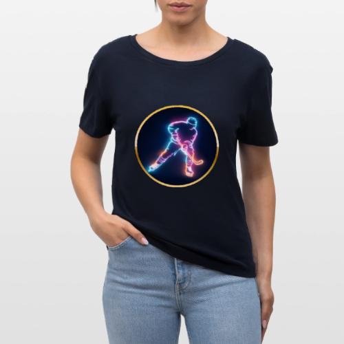 Golden Neon Hockey - Stanley/Stella Serena Women’s Relaxed Organic T-Shirt