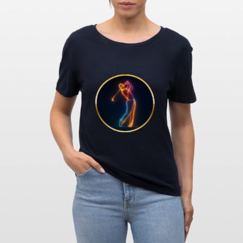 Neon Golf Motion - Stanley/Stella Serena Women’s Relaxed Organic T-Shirt