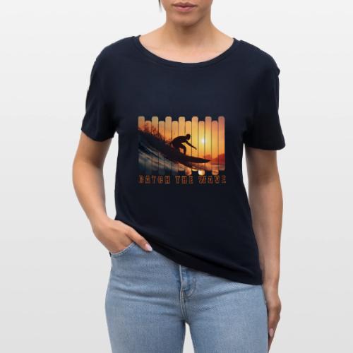 Surfing: Catch the Wave - Stanley/Stella Serena Women’s Relaxed Organic T-Shirt