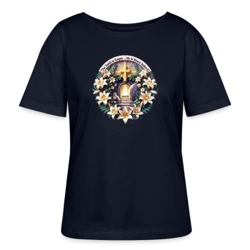 Easter The Tomb Is Empty T Shirt, Christian Gift - Stanley/Stella Serena Women’s Relaxed Organic T-Shirt