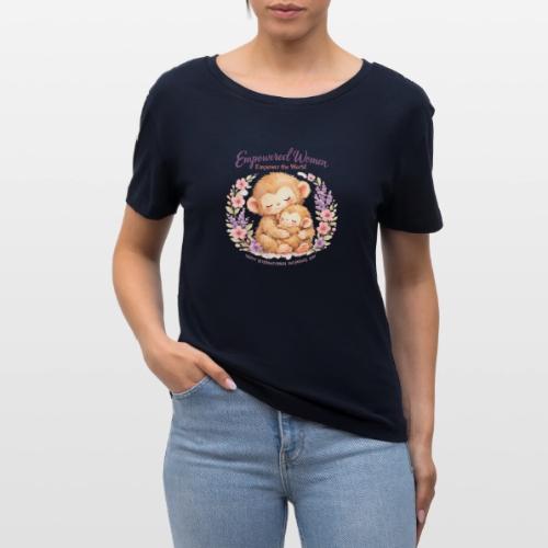 Empowered Women Empower The World Art - Stanley/Stella Serena Women’s Relaxed Organic T-Shirt