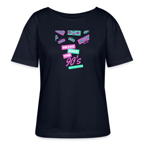 Bring Back The 90s Nostalgia Design| Retro 90s Art - Stanley/Stella Serena Women’s Relaxed Organic T-Shirt