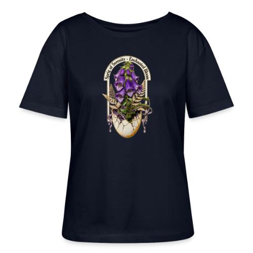 Spring Serenity Foxglove Tee, Easter Gift for wife - Stanley/Stella Serena Women’s Relaxed Organic T-Shirt