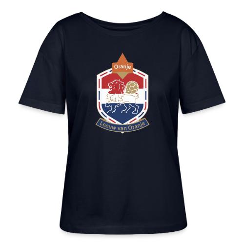 Netherlands Lion Crest T-Shirt, Dutch Badge Gift - Stanley/Stella Serena Women’s Relaxed Organic T-Shirt
