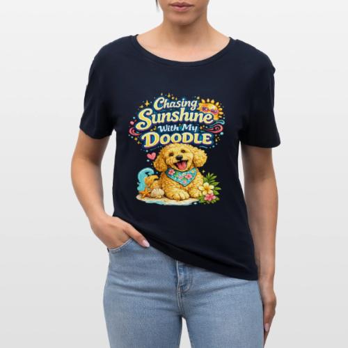 Chasing Sunshine With My Doodle - Stanley/Stella Serena Women’s Relaxed Organic T-Shirt