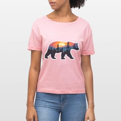 Mountain Spirit Bear - Stanley/Stella Serena Women’s Relaxed Organic T-Shirt