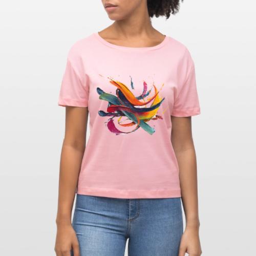 Colorful Waves - Stanley/Stella Serena Women’s Relaxed Organic T-Shirt