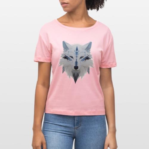 Ivory Grace Wolf - Stanley/Stella Serena Women’s Relaxed Organic T-Shirt