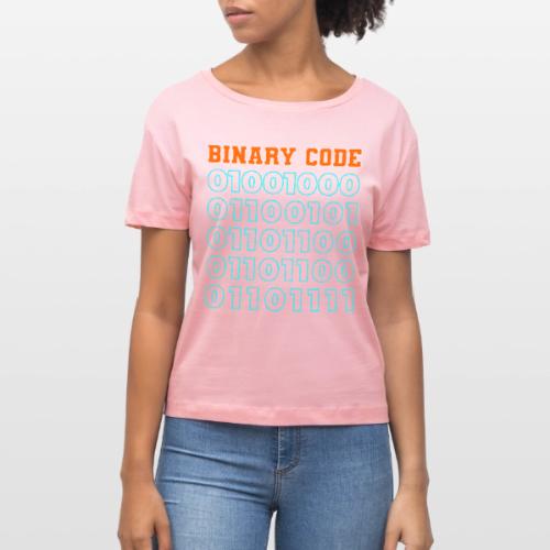 Say Hello in Binary code - Stanley/Stella Serena Women’s Relaxed Organic T-Shirt