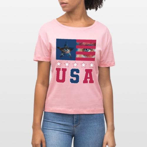 Stars and Vision USA - Stanley/Stella Serena Women’s Relaxed Organic T-Shirt