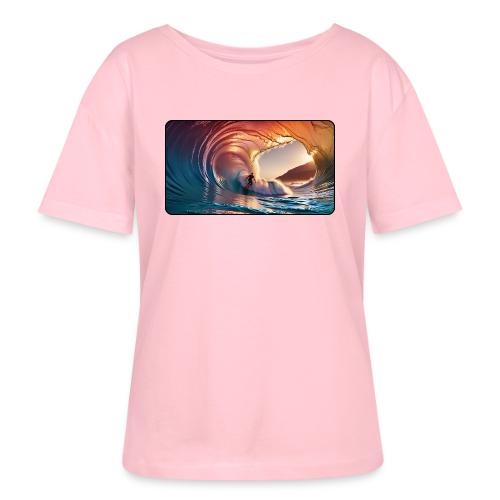 Biggest Barrel Wave - Stanley/Stella Serena Women’s Relaxed Organic T-Shirt