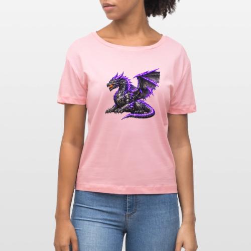Neon Dragon at Rest - Stanley/Stella Serena Women’s Relaxed Organic T-Shirt