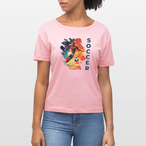 Soccer Action Pulse - Stanley/Stella Serena Women’s Relaxed Organic T-Shirt