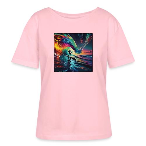Avalon Rides A Flying Wave - Stanley/Stella Serena Women’s Relaxed Organic T-Shirt