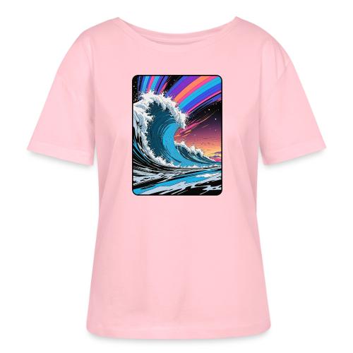 Rainbow Sky Dream Wave - Stanley/Stella Serena Women’s Relaxed Organic T-Shirt