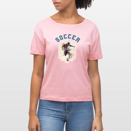 Soccer Vibes - Stanley/Stella Serena Women’s Relaxed Organic T-Shirt