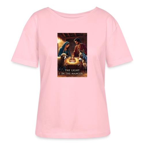 Nativity Manger T-Shirt - Stanley/Stella Serena Women’s Relaxed Organic T-Shirt