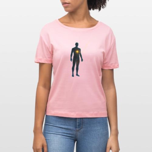 Glowing Chest Personl - Stanley/Stella Serena Women’s Relaxed Organic T-Shirt