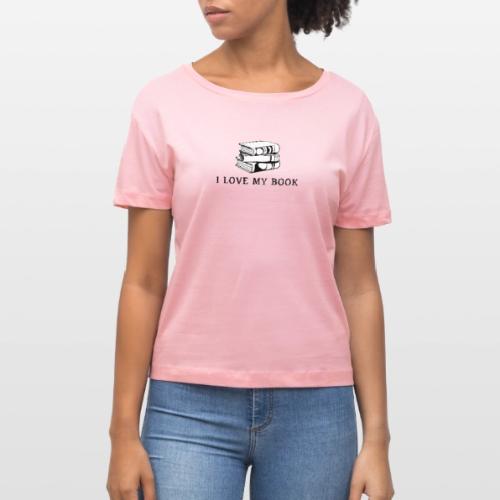 I love my book t-shirt - Stanley/Stella Serena Women’s Relaxed Organic T-Shirt