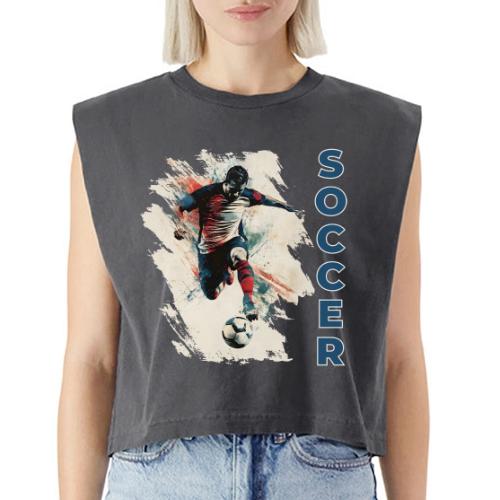 Soccer Power Move - Washed Women´s Muscle Tank Top