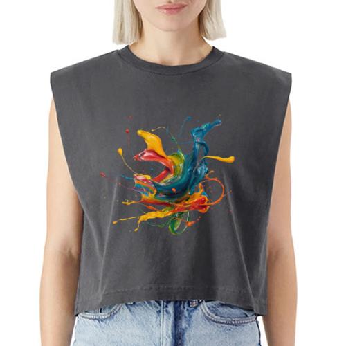Chromatic Flow - Washed Women´s Muscle Tank Top