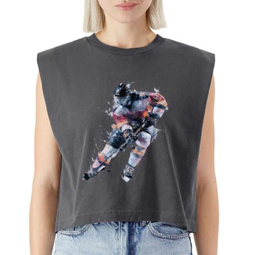 Hockey: Frozen Motion - Washed Women´s Muscle Tank Top