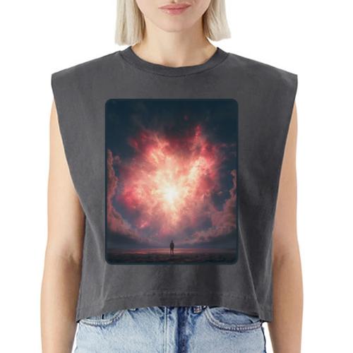 Supernova Sky Sci-Fi Artwork - Washed Women´s Muscle Tank Top