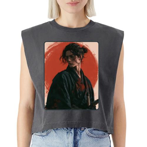 Samurai Beneath the Red Sun - Washed Women´s Muscle Tank Top