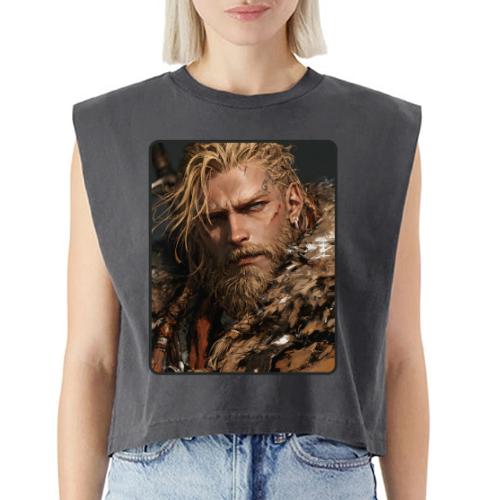 Battle-Scarred Viking Warrior - Washed Women´s Muscle Tank Top