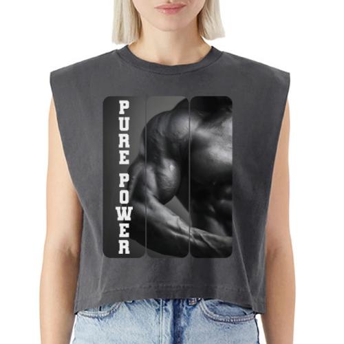 Bodybuilding: Pure Power - Washed Women´s Muscle Tank Top