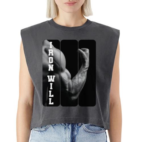 Bodybuilding: Iron Will - Washed Women´s Muscle Tank Top