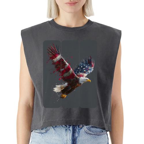 USA: Freedom in Flight - Washed Women´s Muscle Tank Top