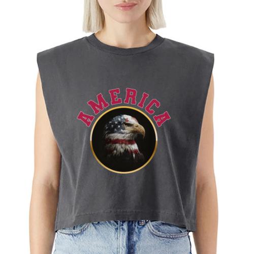 America Soars - Washed Women´s Muscle Tank Top