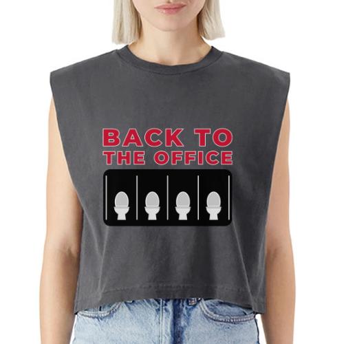 Back to the Office Satire Design - Washed Women´s Muscle Tank Top